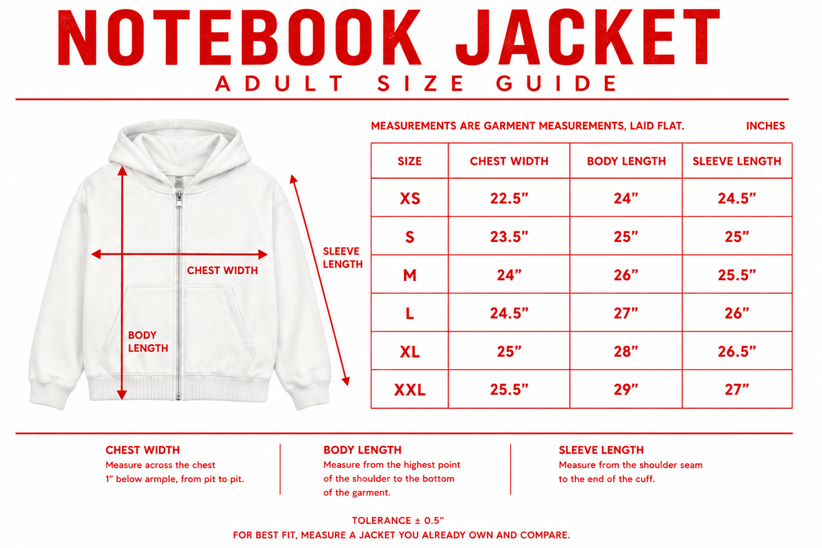 “Notebook” Jacket — PRE-ORDER